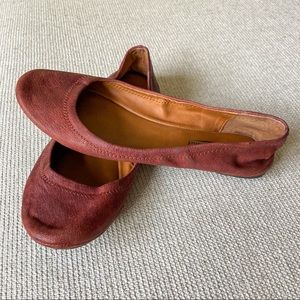 Lucky Brand LK Emmie Ballet Flats Rich Leather Brown